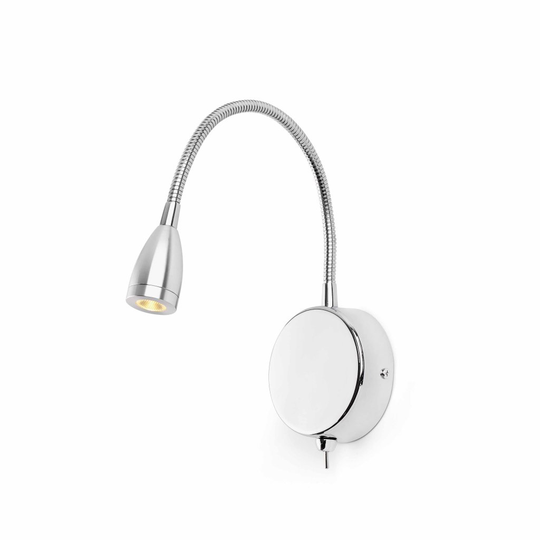 Loke LED vägglampa (Krom)