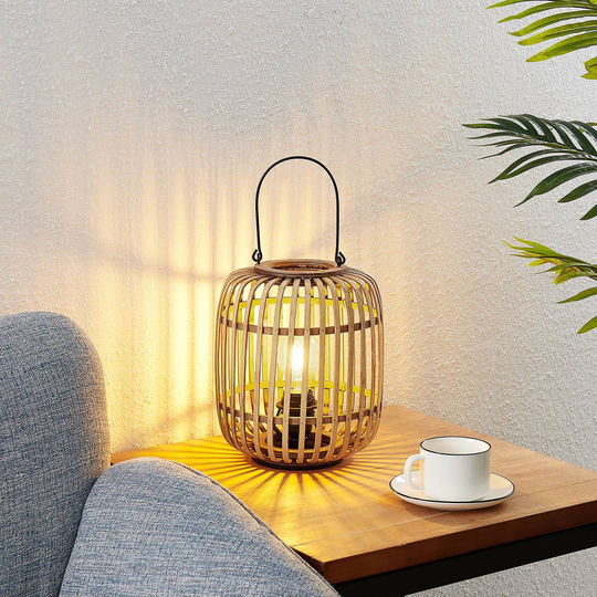 Lindby Canyana bordslampa av rotting, natur