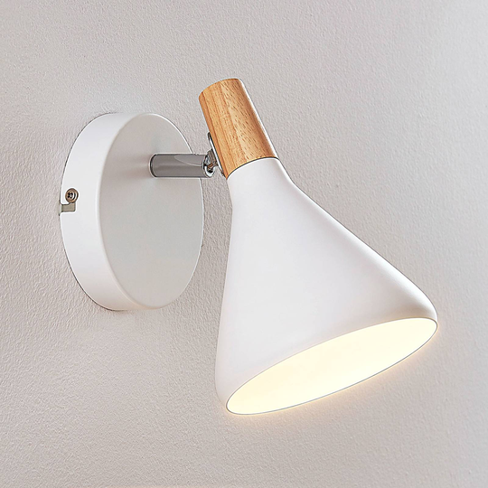 Estetisk LED-vägglampa Arina i vitt