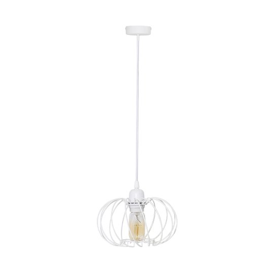 Hänglampa Kula, 1 lampa, Ø 22 cm, vit