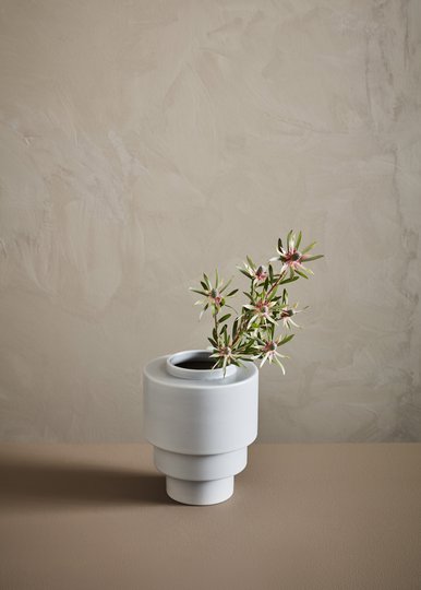 AKKA - Ceramic Pot Grey Matt