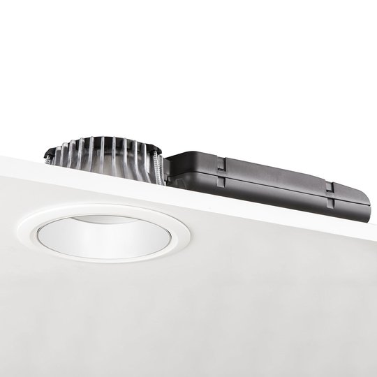 LED-downlight D70-RF155 HF 4 000 K vit/vit