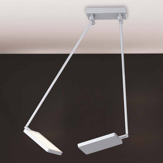 LED-taklampa Book, grå