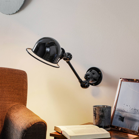 Jieldé Loft D2501 flexibel vägglampa, svart
