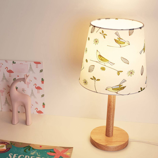 Pauleen Cute Bird bordslampa med ljus träfot