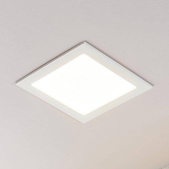 LED-inbyggnadsspot Joki vit 3 000 K kantig 24 cm