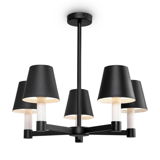 Tet-a-tet taklampa 5L (Svart)