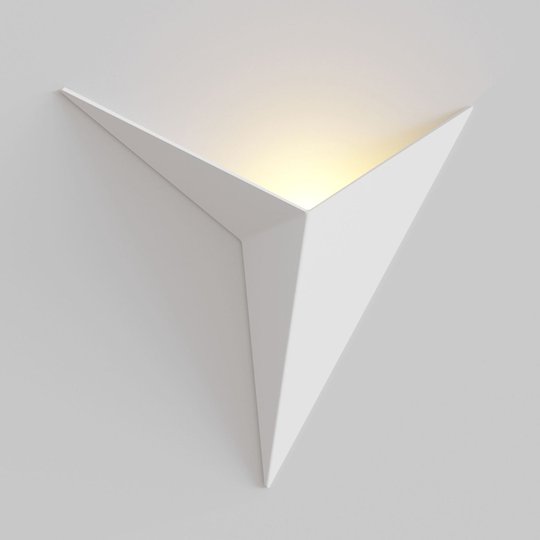 LED-vägglampa Trame vit