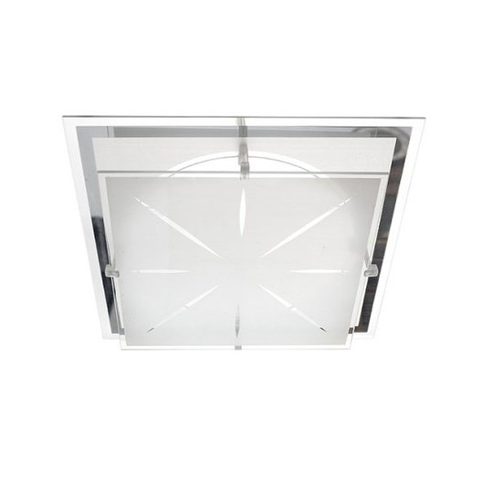 Taklampa P2 av glas 31,5 x 31,5 cm