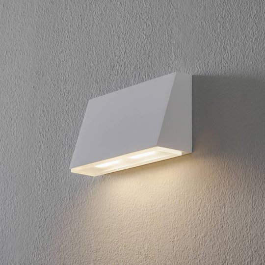BEGA 78052 vägglampa trapets 3 000 K 18 cm vit