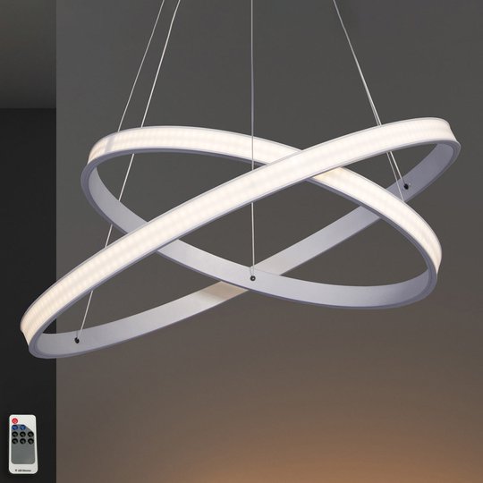 LED-hänglampa Largo Ø 59 cm aluminium