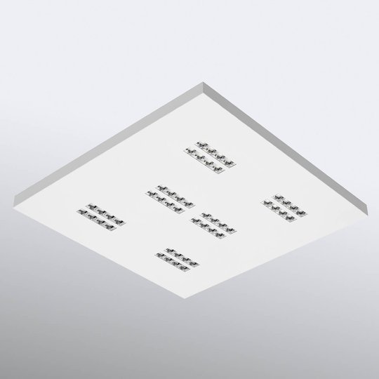 Declan II - kvadratisk LED-taklampa 4 000 K