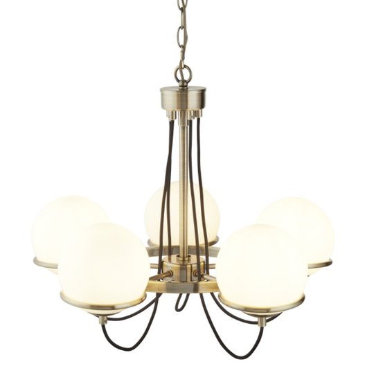 Taklampa 5 Antik SL (Antikmässing)