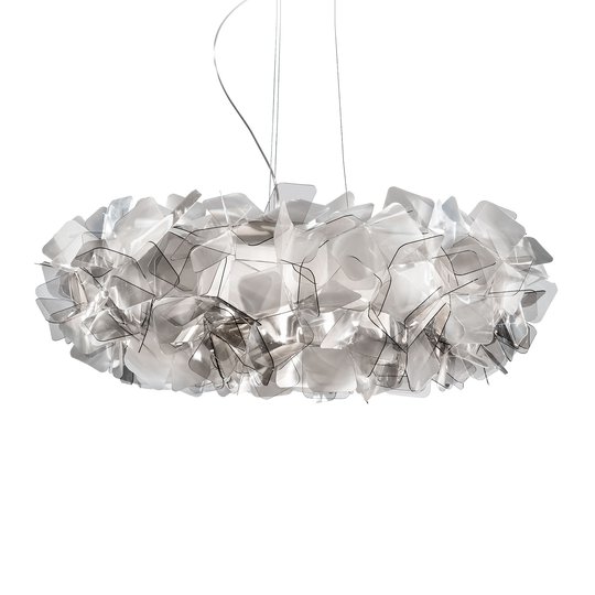 Slamp Clizia hänglampa, Ø 78 cm, fumé