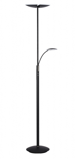 Lucius m. läsarm LED (Svart)