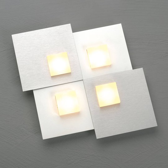 Bopp Pixel 2.0 LED-taklampa 4 lampor aluminium