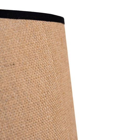 Golvlampa Jute&black cylinder natur höjd 145 cm