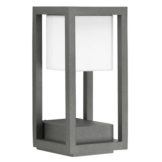 LED-vägglampa Wali som öppen kub, antracit