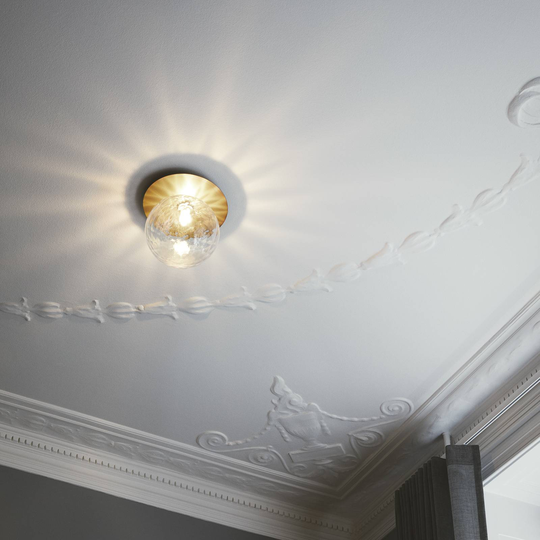 Nuura Liila 1 Large vägglampa 1 lampa guld/klar