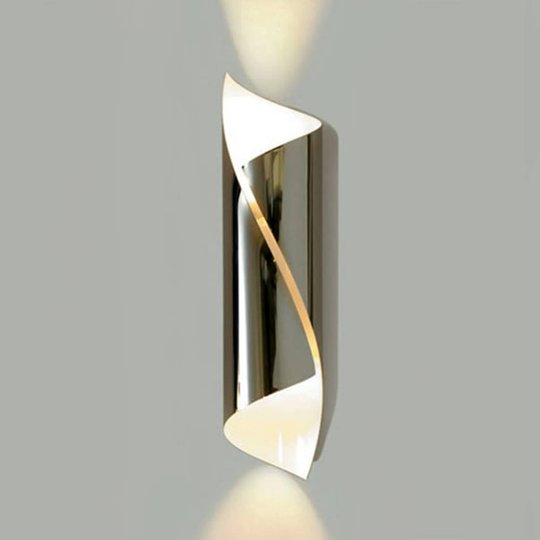 Knikerboker Hué LED-vägglampa höjd 54 cm krom
