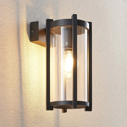 Lucande Brienne utomhusvägglampa, glasskärm