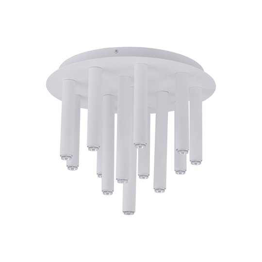 Taklampa Stalactite, 13 lampor, vit