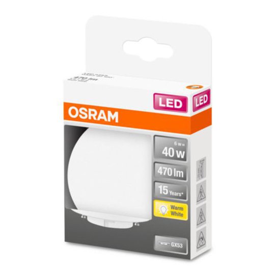 OSRAM Star Special LED-lampa GX53 6 W 2 700 K opal