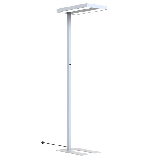Arcchio Kalem kontors-golvlampa, kantig, silver