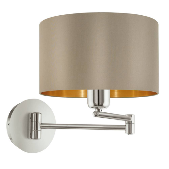 Maserlo vägglampa (Nickel)