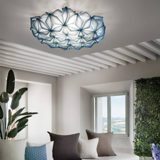 Slamp La Vie L taklampa, bredd 71 cm, blå