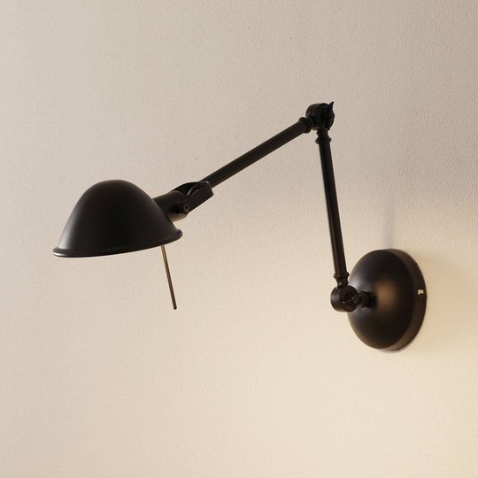 Flexibel vägglampa Torana i svart