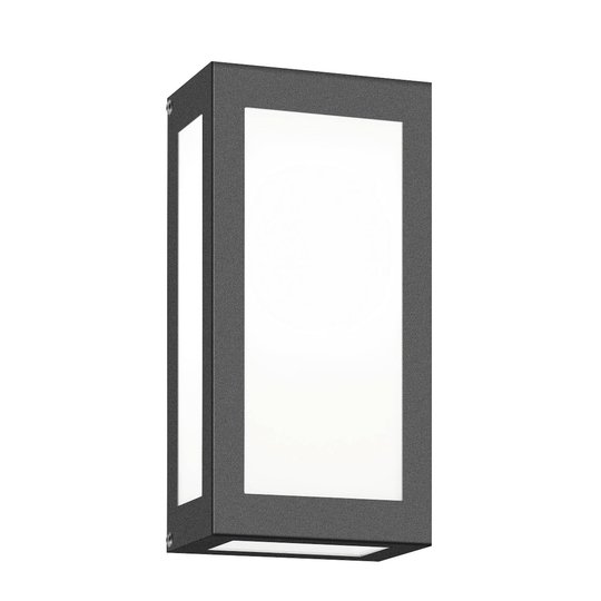 LED-utomhusvägglampa Aqua Rain, antracit