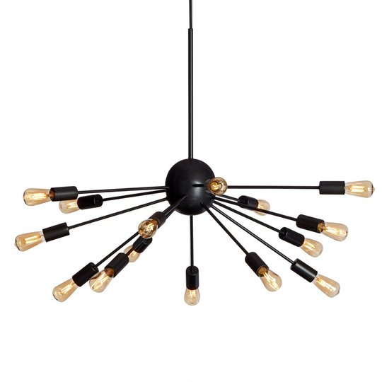 Mir taklampa LED (Svart)