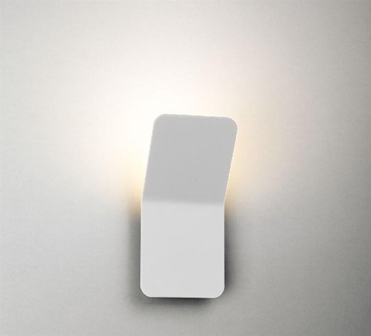 Boomerang vägglampa LED (Vit)