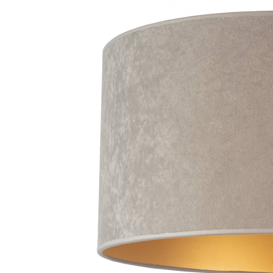 Bordslampa Golden Roller, höjd 50 cm, grå/guld