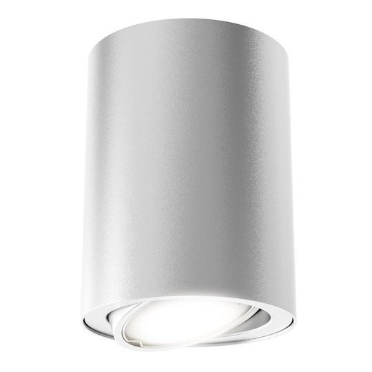 LED-taklampa 7119 med GU10 lysdiod, silver