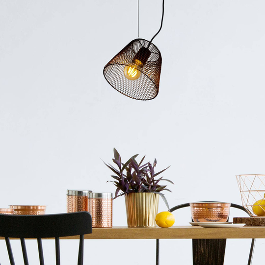 Hänglampa Korie med burskärm, 1 lampa