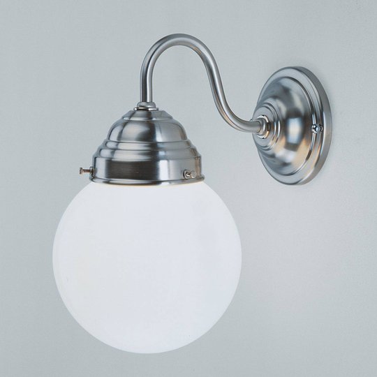 Vägglampa Larry matt nickel