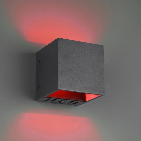 Trio WiZ Figo LED-vägglampa svart matt