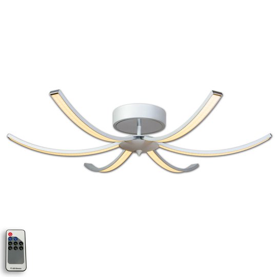 LED-taklampa Umbra 6 lampor 91 cm aluminium