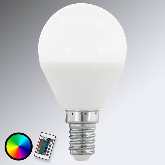 E14 4 W 830 LED-dropplampa matt, RGB
