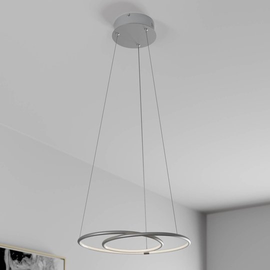 Lindby Lucy LED-hänglampa, 45 cm, aluminium