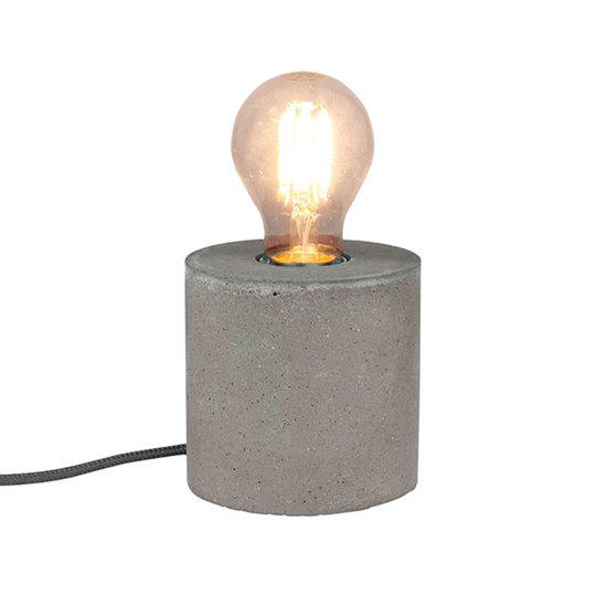 Strong - bordslampa av betong i rund form