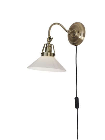 Skomakare vägglampa (Antikmässing)