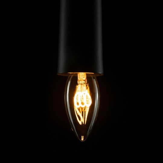 E14 2,7W 922 LED-stearinljuslampa Curved Line