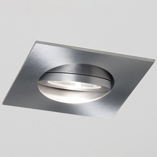 LED-inbyggnadsspot Agon Square aluminium 3 000 K