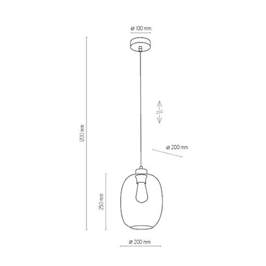 Hänglampa Elio, 1 lampa, blå