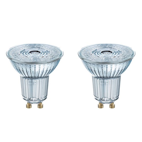 GU10 4,3W 827 LED-reflektor, 2-pack