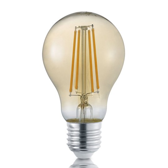 LED-filamentlampa E27 8W guld switch dimmer 2700K