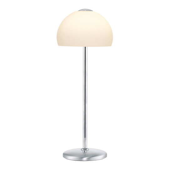 BANKAMP Mästerverk bordslampa nickel, höjd 43 cm